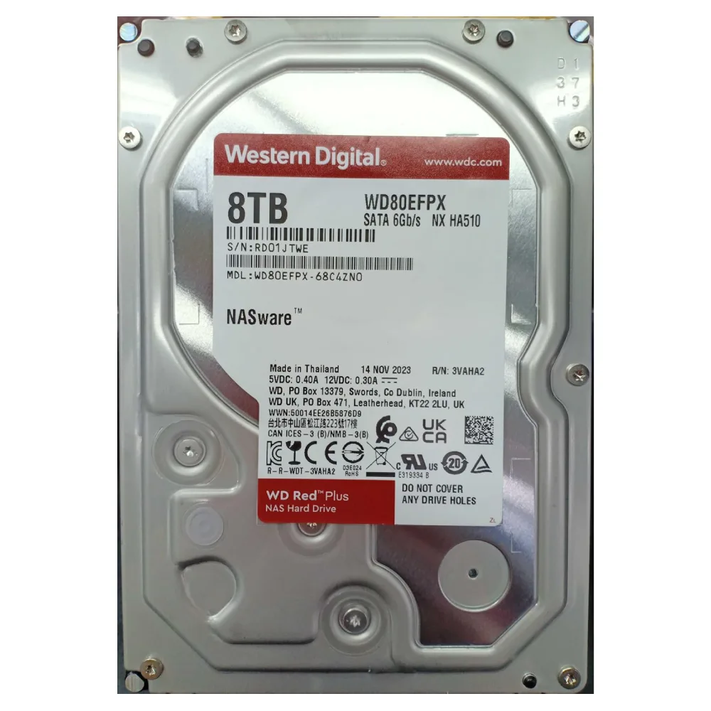 WD Red Plus 8TB 3.5 Inch NAS Internal Hard Drive view 2